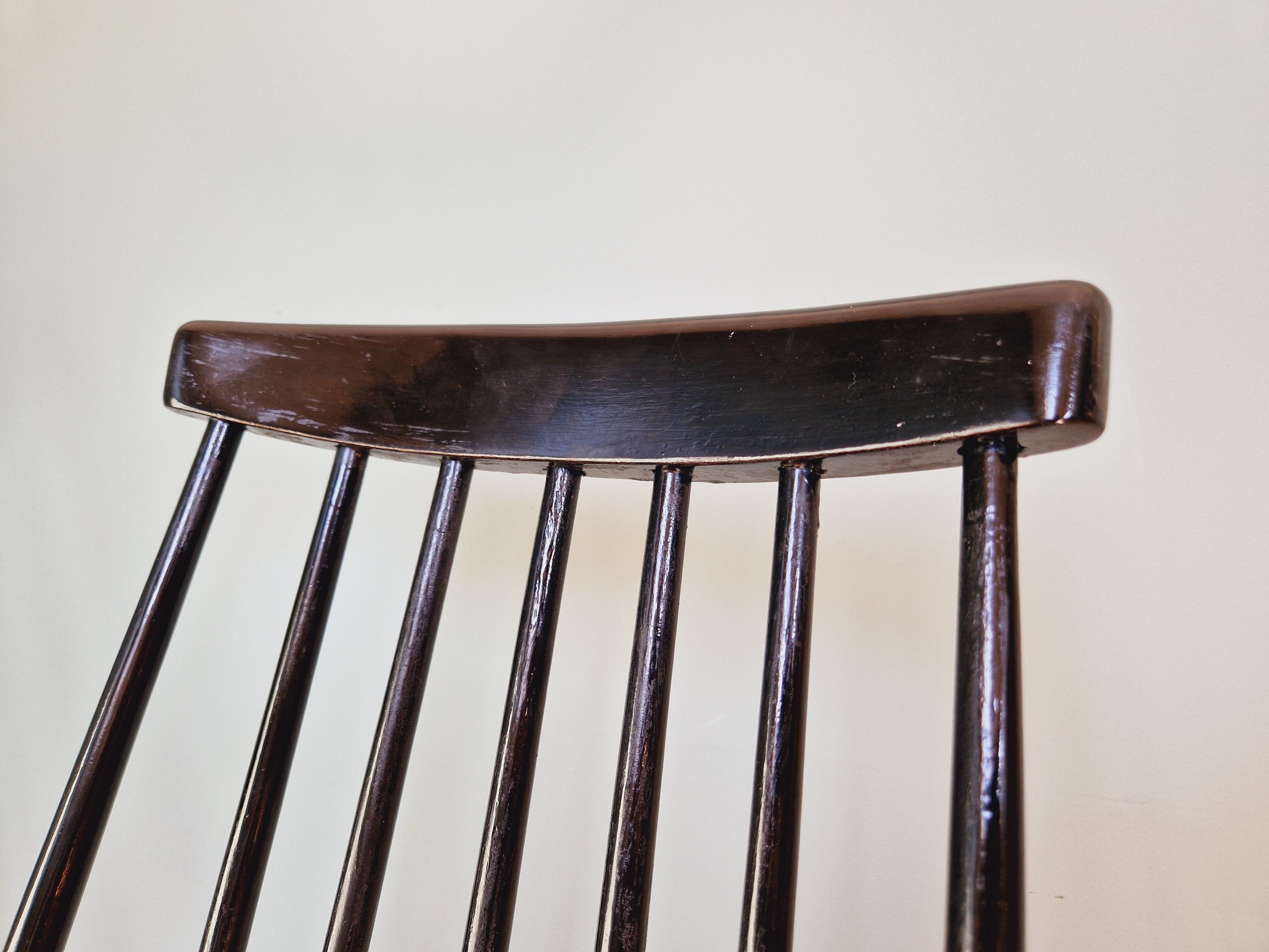 Set of 4 scandinavian teak chairs 60s