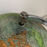 Vintage 1960s Perrina glass globe, green lacquered - 33 cm