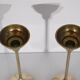 Pair of scandinavian brass candle holders 1970