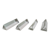 Set of 4 triangular knife holders with cut