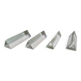 Set of 4 triangular knife holders with cut