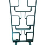 Mid-century room divider by Ludvik Volak in a deep turquoise colour, fully refurbished, Czech 1960s