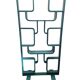 Séparateur de pièce du milieu du siècle par Ludvik Volak dans une couleur turquoise foncé, entièrement rénové, tchèque 1960