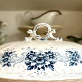 Sarreguemines tureen in iron clay, “Aida” service