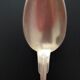 4 antique silver-plated metal teaspoons