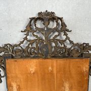 Grand miroir de cheminée doré – bois