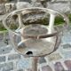 Column for bucket holder in silver-plated metal European craftsmanship