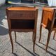 Pair of antique wooden bedside tables, Louis XV style