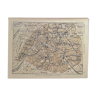 Carte plan de métro de Paris de 1911