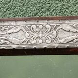 Old mirror, embossed tin