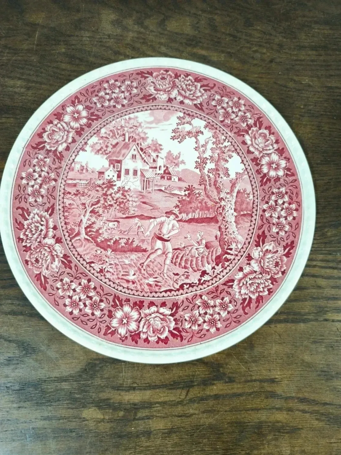 Round cake plate round Villeroy and Boch Rusticana rose