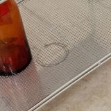 Chrome end table or console, Italy 1970