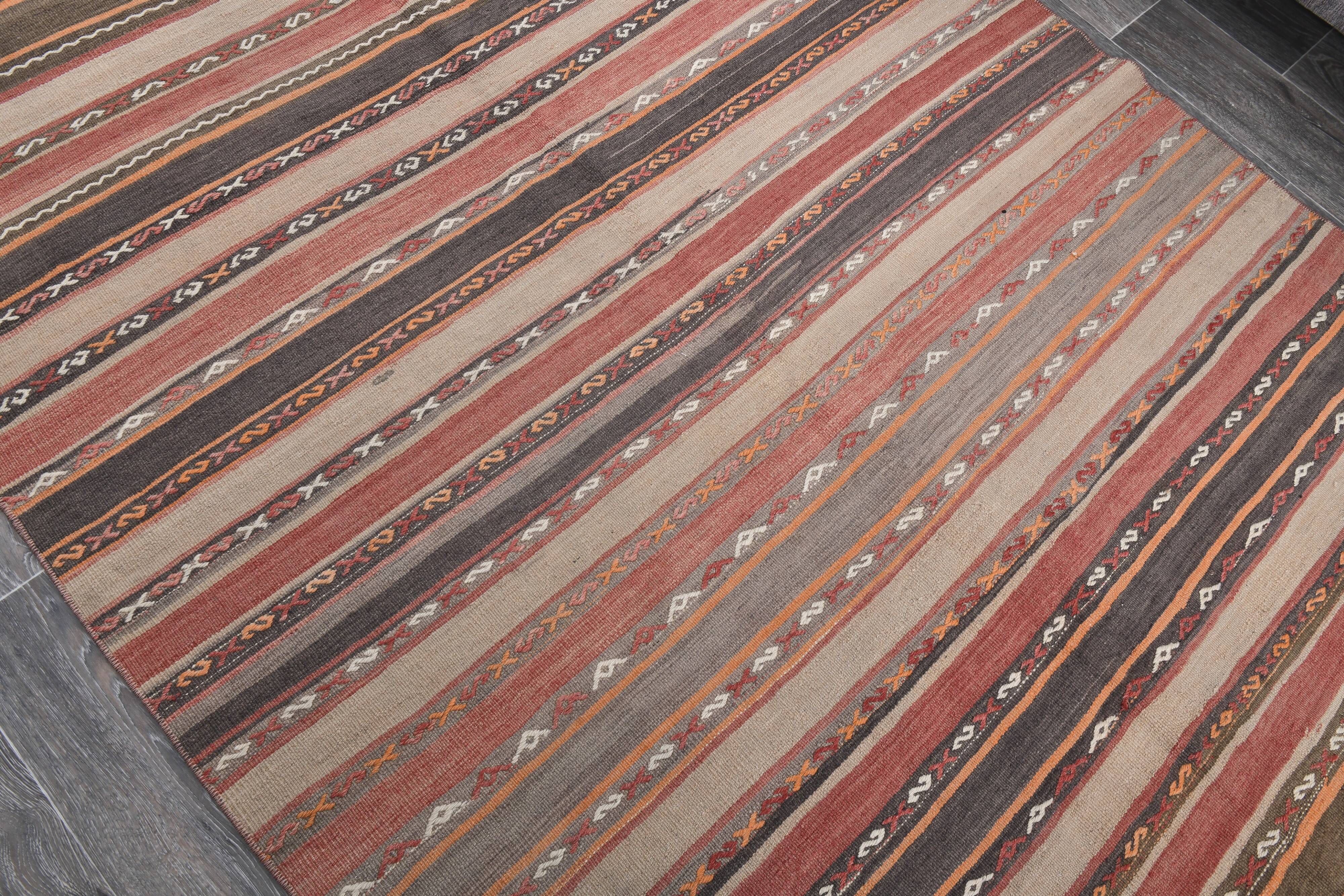 Red & Brown Vintage Kilim Rug 152x233Cm SK 241325