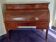 Mahogany cylinder desk from the Restoration period.