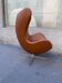 EGG Chair design Arne Jacobsen edition Fritz Hansen brown leather