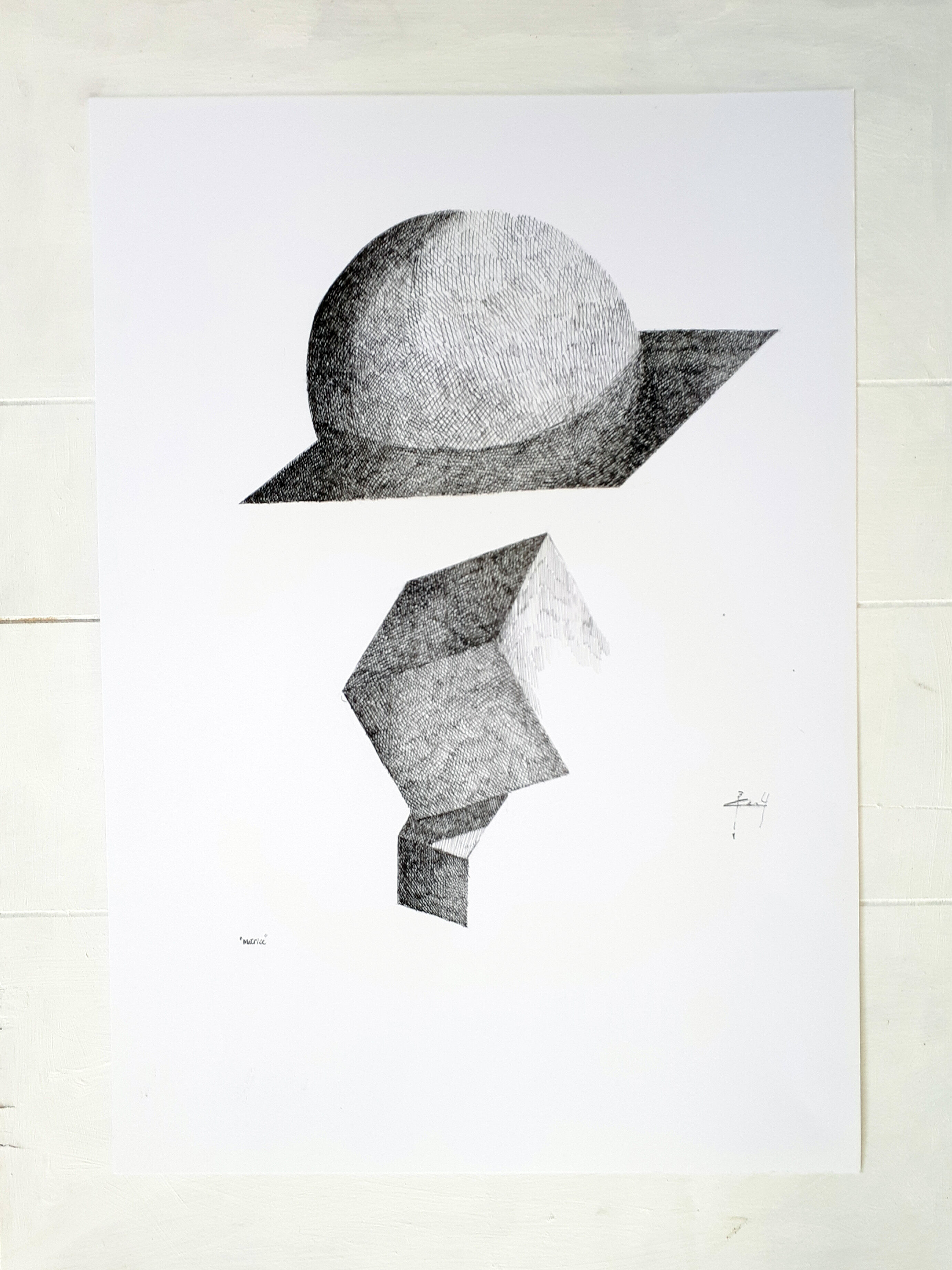 "matrix" Indian ink on paper