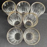 7 Baccarat Chicago service goblets size 6410 gold