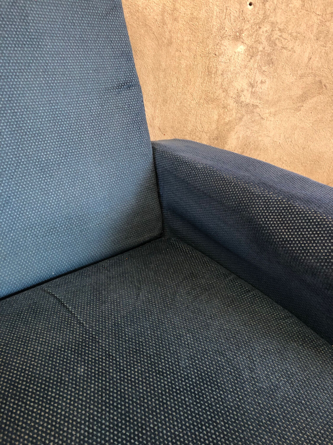 Vintage Italian Blue Armchair circa 1950