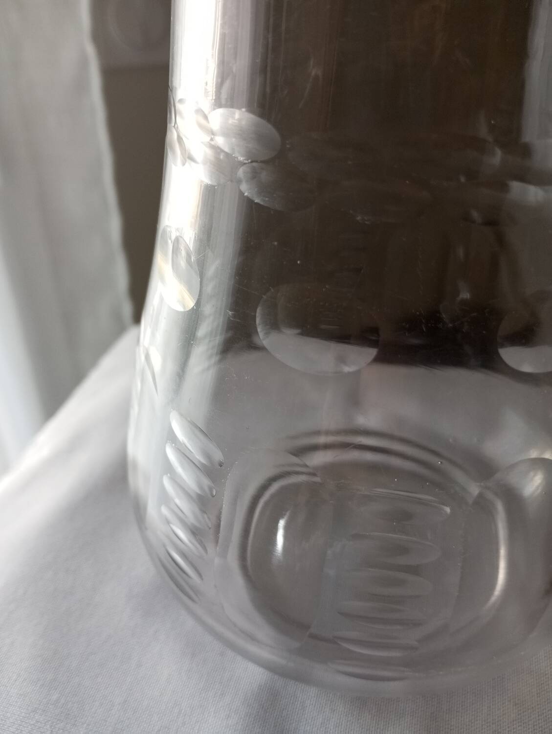 Carafe en verre soufflé