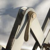 Workshop accordion lamp grey metal