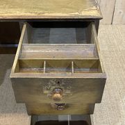 English post office in patinated fir from the 1930s