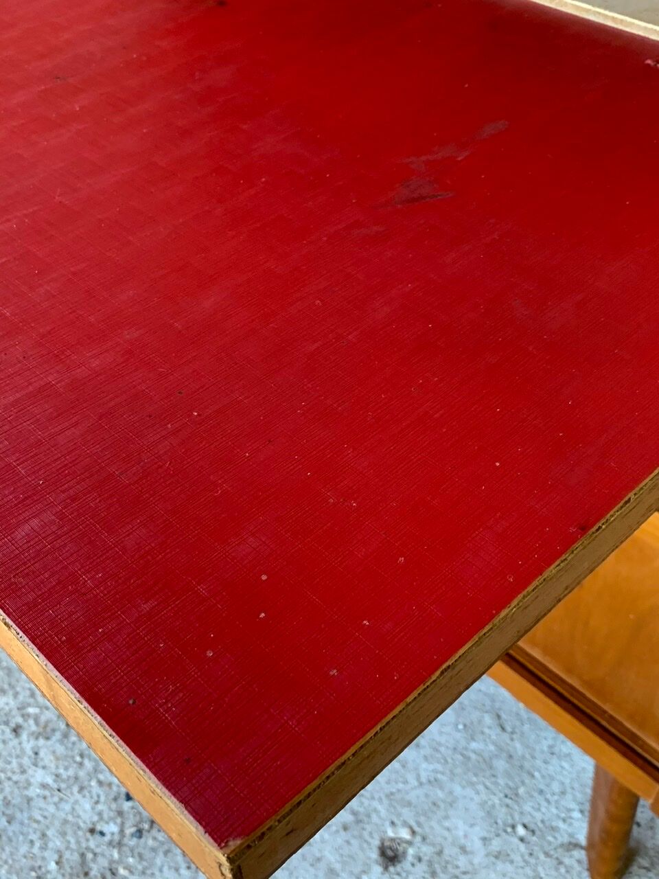 Vintage secretary on feet compass Scandinavian style, circa 50's