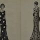 4 dessins de mode à l'encre et au lavis, signés et datés 1930 Marie DELEUSE (XIX-XXème siècle)
