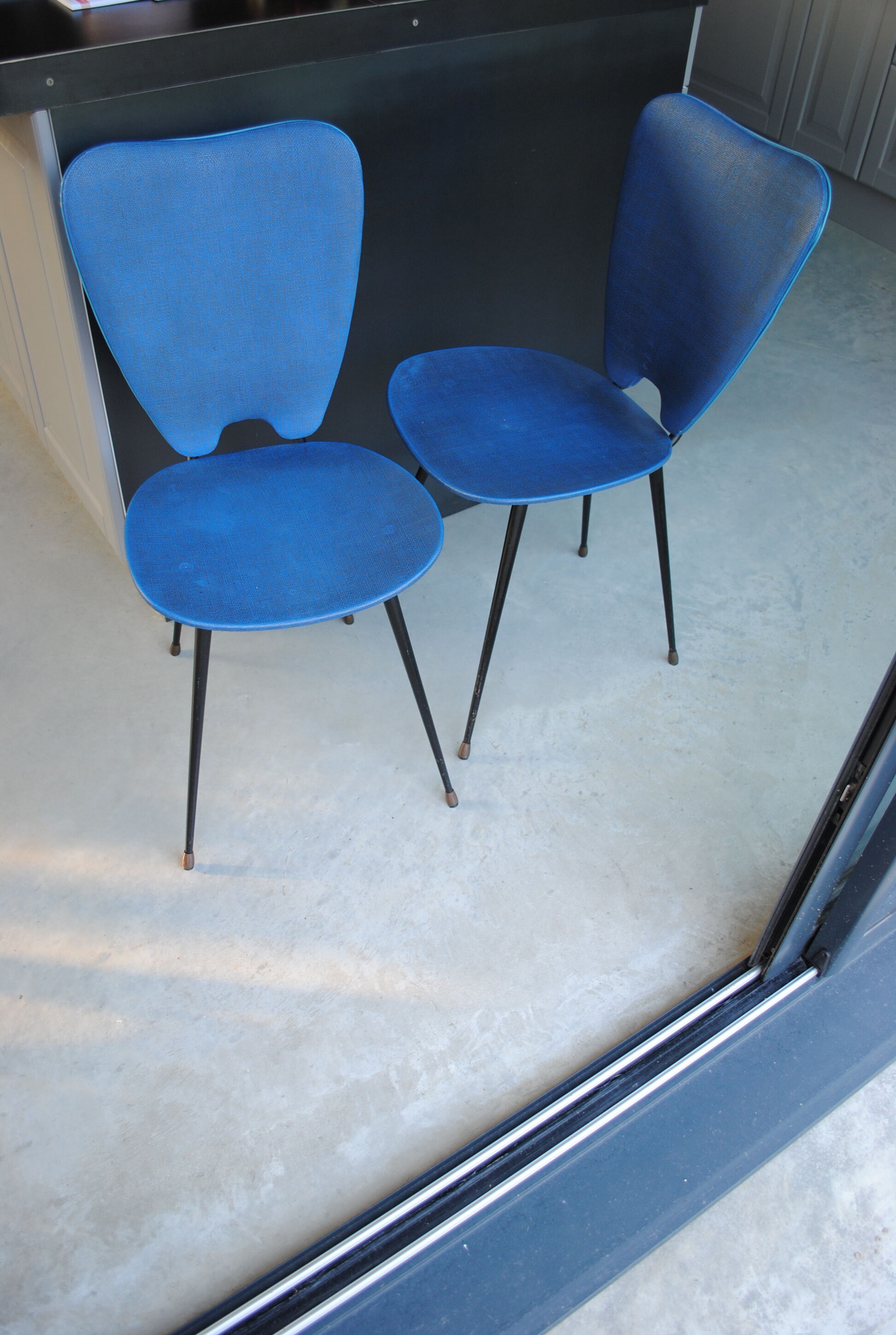 Ensemble de 2 chaises vintage années 50