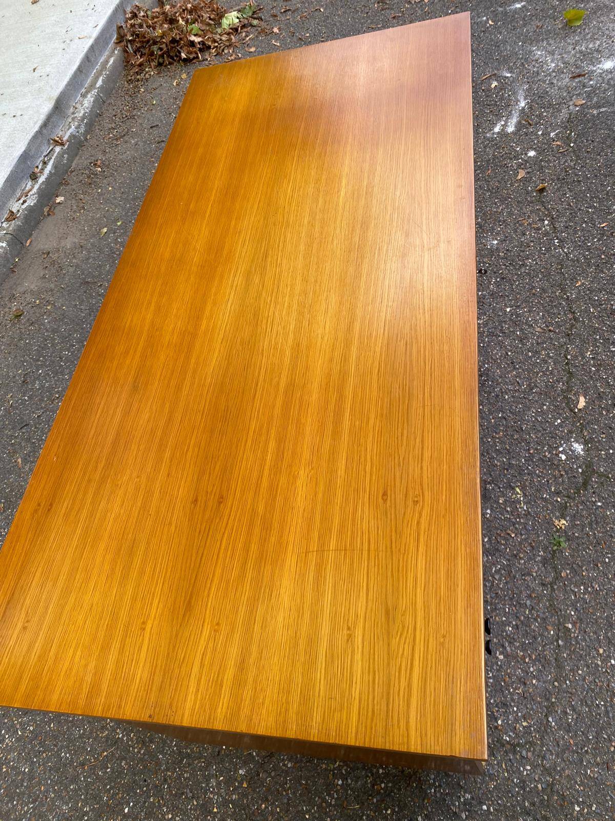 Scandinavian desk from the 50s/60s in wood 130cm