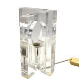 Sandro Petti, sculptural lucite table lamp, Maison Jansen France 1970s