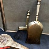 Old fire screen and accessories brass fireplace 1940 spark arrest fireplace firescreen