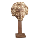 Sculpture. Ancient wooden angel head.