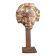 Sculpture. Ancient wooden angel head.