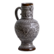 Large 19th century (1840) barbotine carafe / vase with prow head