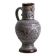 Large 19th century (1840) barbotine carafe / vase with prow head