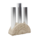 Italian travertine umbrella rack by F.lli Mannelli