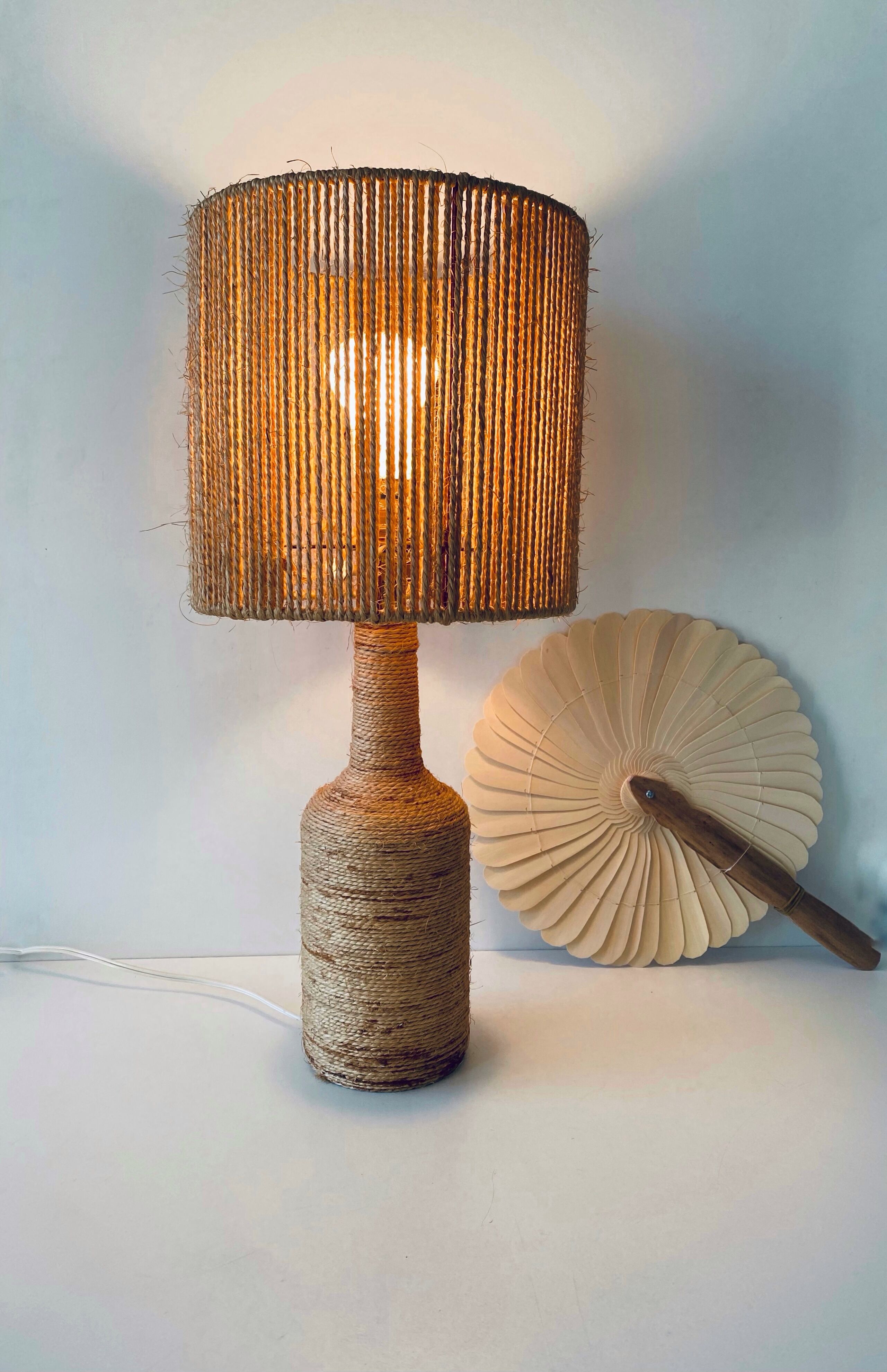 Bohemian lamp in rope