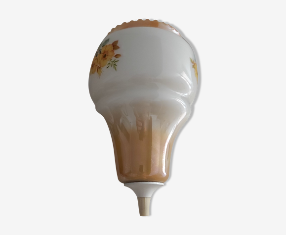 Plafonnier en opaline motifs fleurale plusieurs couleurs