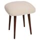 Light Beige Boucle Stool Mid-Century Modern, Europe, 1960s
