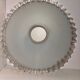 Pleated edge white opaline lampshade