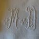 Pack of 12 monogrammed towels MD