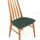 Suite de 6 chaises Niels Koefoed 'Eva' - design danois en teck - vintage