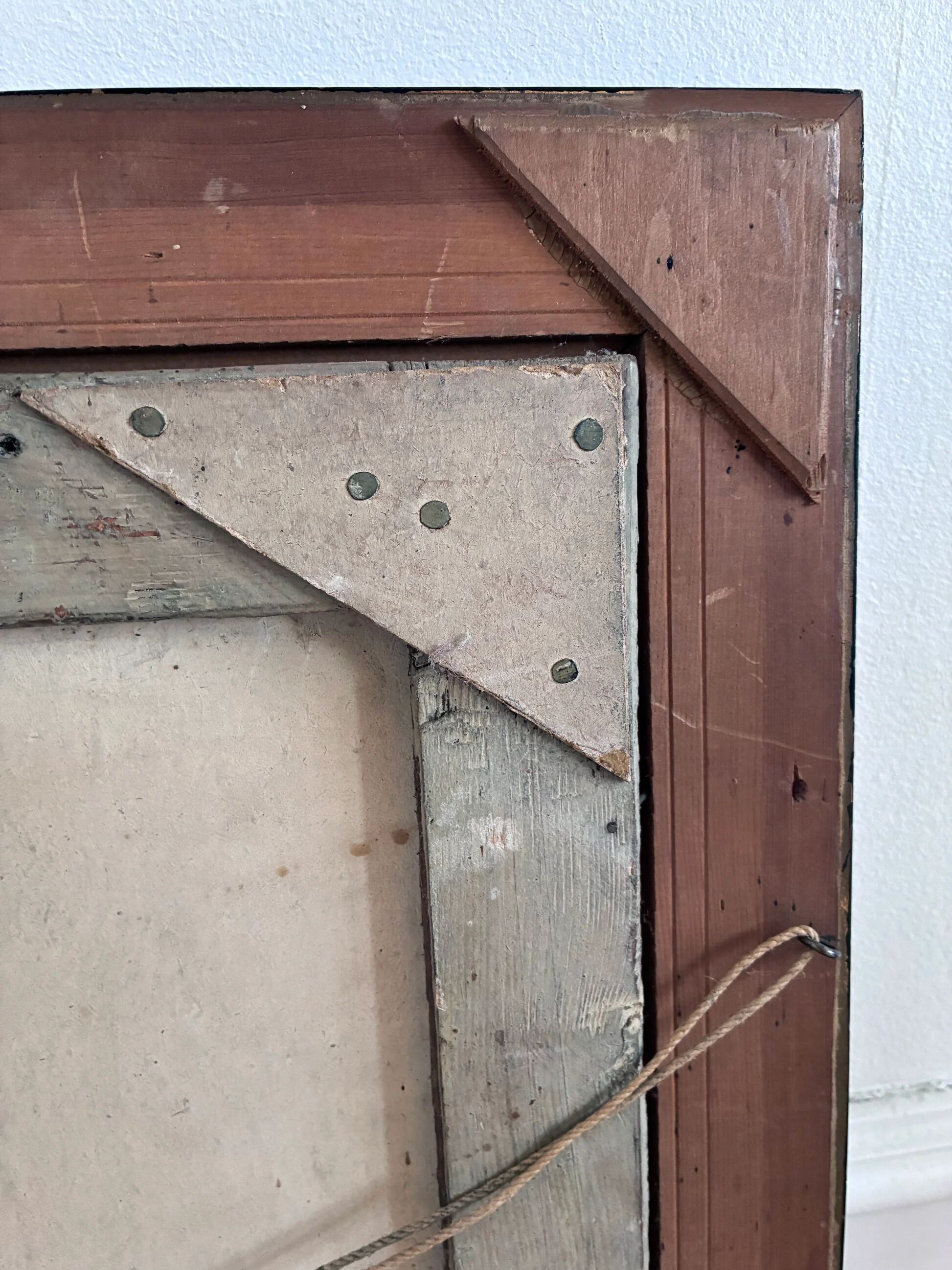 Vintage original landscape oil painting: Countryside nature wall art