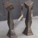 Pair of chenet modernist design 1960
