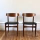 Set of 6 Scandinavian vintage teak chairs HW Klein 1960