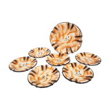Futurist dessert set, silkscreened, 1930s