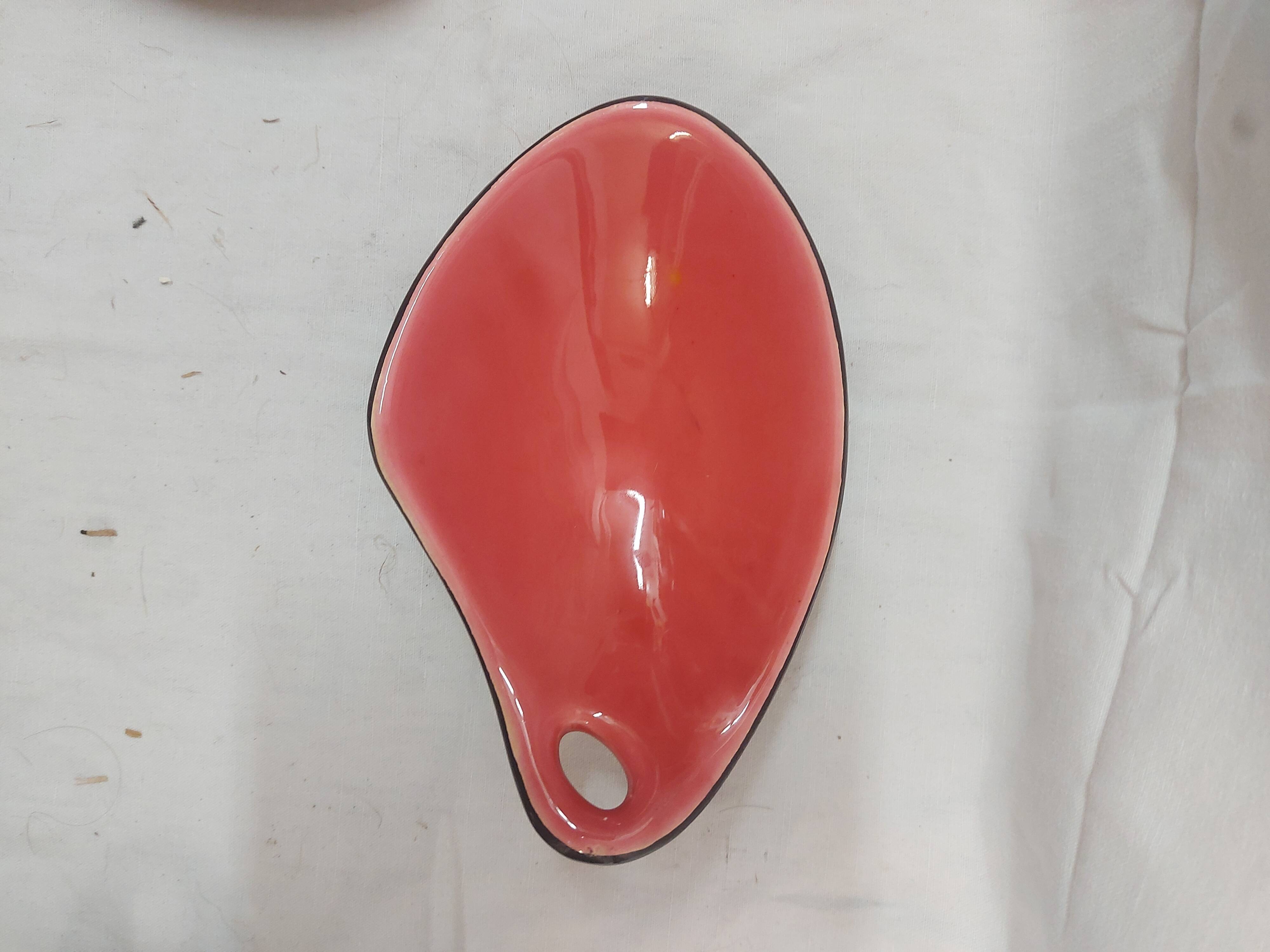 Three ramekins, 1950s Glazed ceramic
