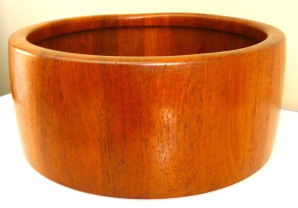 Plat, fruitier, design scandinave, teck, R. Nissen Danemark années 60/70