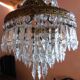 Lustre montgolfière pampilles