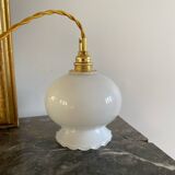 Opaline tulip lamp